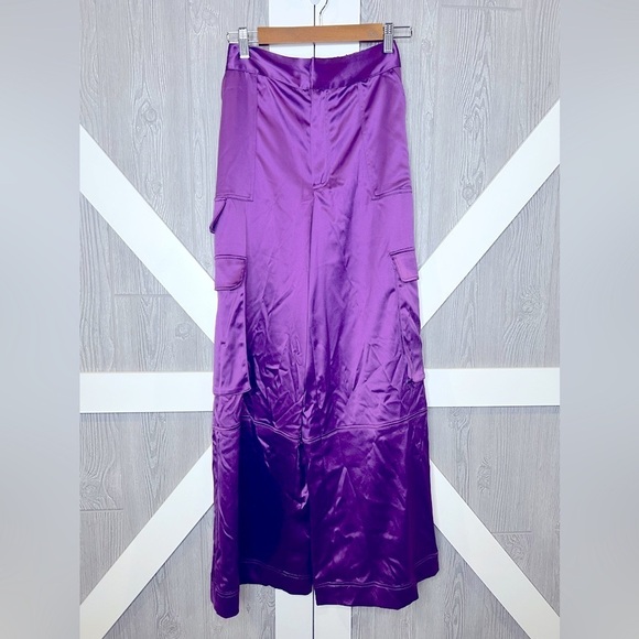 226. New House of Harlow 1960 Women’s Cargo Pants in Purple Size XS - Picture 4 of 11